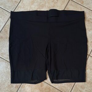 Black Women's Shorts with mesh around leg